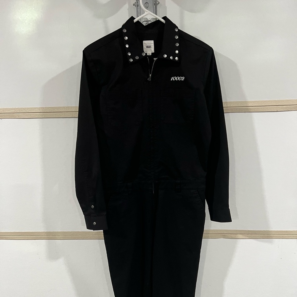 RARE VANS X Sandy Liang Speed Suit Overall Black Studded Womens Size Small